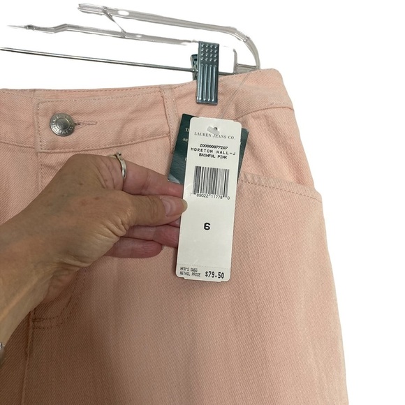 Ralph Lauren Jeans Co Pale Peach High Waisted Jeans - Picture 12 of 13